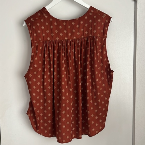 Free People Terracotta and Beige Sleeveless Top - Picture 6 of 8